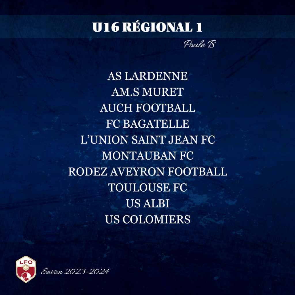 Poule B – U16 R1 | AS Muret Football